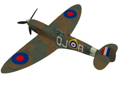 Supermarine Spitfire Mk-Ia 3D model