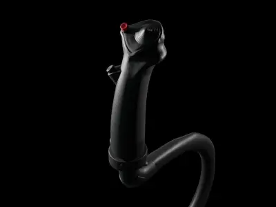 Helicopter Joy Stick Bell 407 Low-poly 3D model