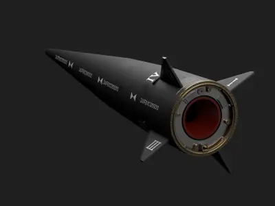 Fattah Hypersonic missile 3D model