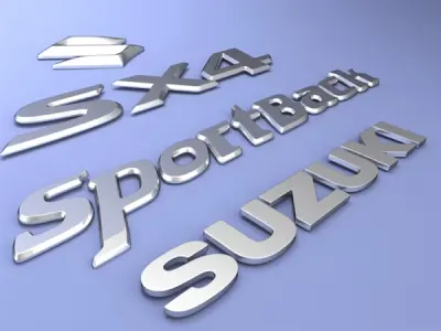Suzuki SX4 Car Logo 3D model
