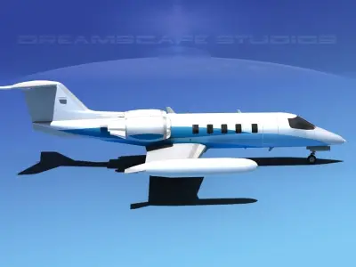 Gates Bombardier Learjet 35 V02 3D model