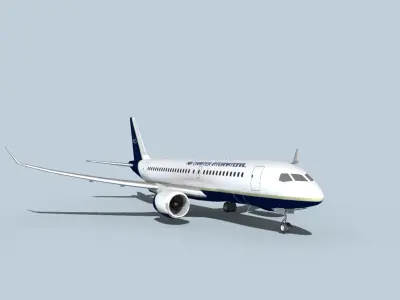 Bombardier CS100 Air Charter Intl 3D model