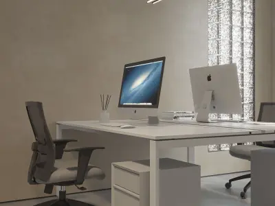  Office interior scene 39 3D model