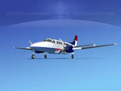 Beechcraft B99 Texair 3D model