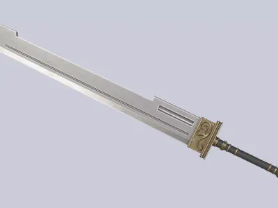 Greatsword Low-poly 3D model order
