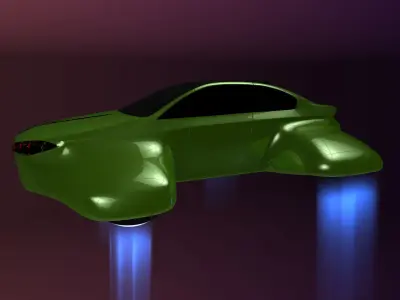 Hover car BF 3D model