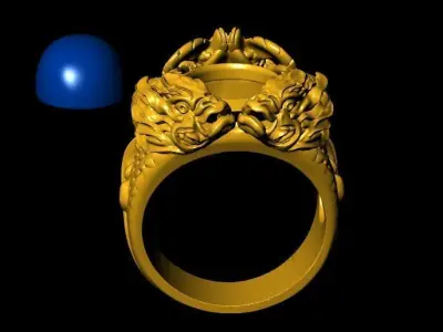 Marine Treasure A Unique Fish Ring Design Free 3D print model
