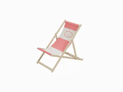 Sunbed beach chair 3D model