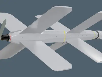 Lancet Drone High Poly 3D model