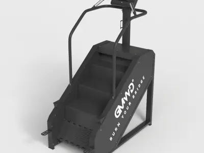 COMMERCIAL STAIR CLIMBER Low-poly 3D model