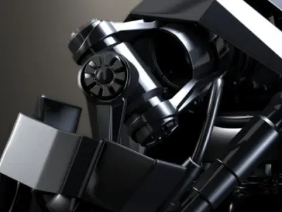 VENATOR Mechanical battle robot 3D model