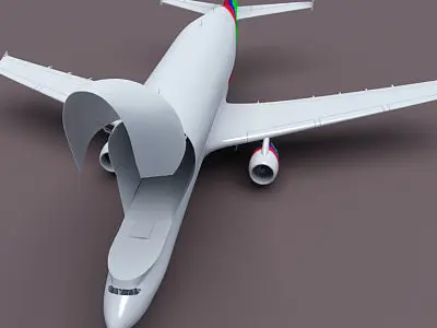 Color Cargo Super Transporter 3D model