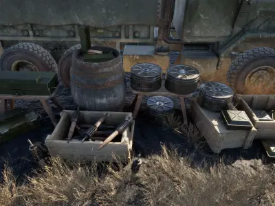 Soviet WW2 Mine Pack 3D Model Collection