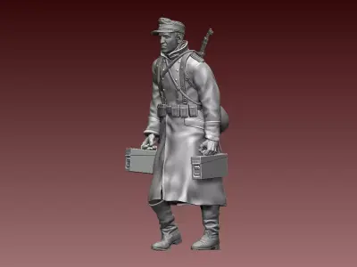 German soldier 3D print model
