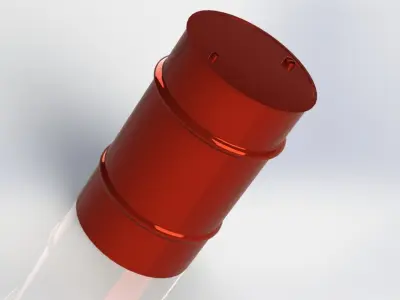 Metal Barrel 3D model