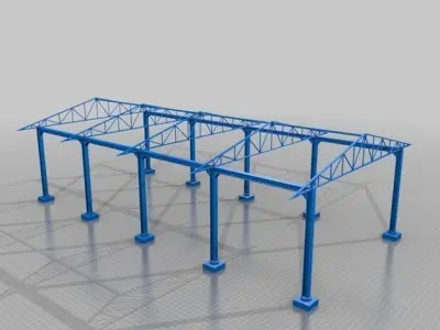 nha kho Free 3D print model