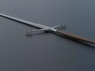 Medieval low-poly swords pack Low-poly 3D model