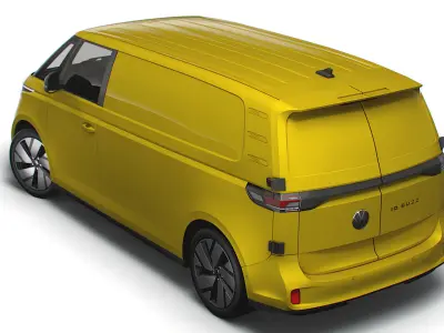 VW ID Buzz Cargo LWB 2RD 2023 3D model