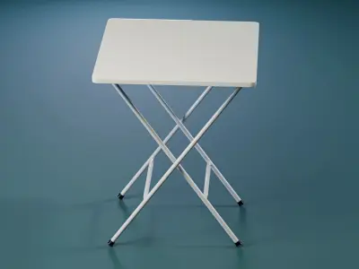 two folding tables 3D model