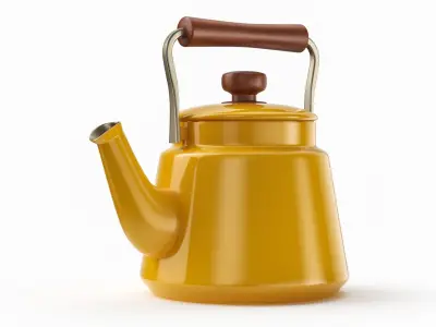 Teapot Low Poly 3D Model