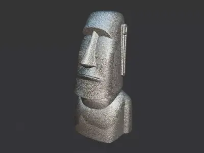 Moai Statue 3D model