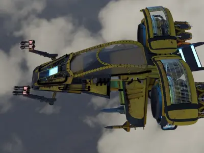 space fighter jet  3D model