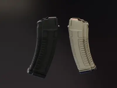 Pufgun AK Magazines Low-poly 3D model