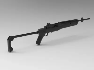 Ruger Mini-14 automatic rifle 3D model