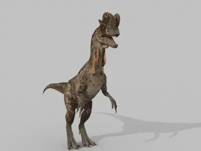 Dilophosaur Forever - 8K 3D model