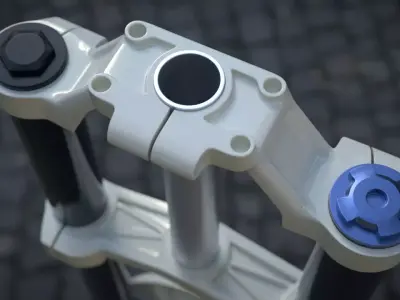 MTB Downhill Fork Suspension 3D model