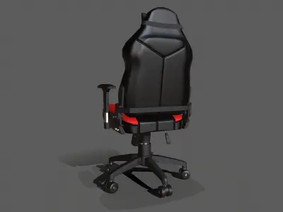 Gamer chair Free low-poly 3D model
