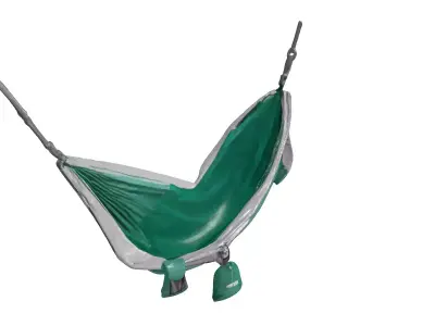 Portable Camping Hammock with Pouch 3D model