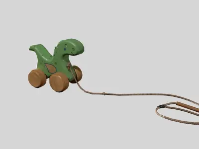 Children Toy Dinosaur Low-poly 3D model