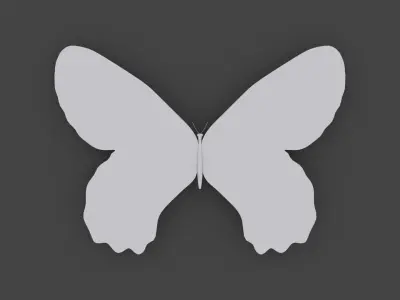 BFLY-002 Butterfly Low-poly 3D model