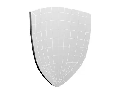 Shield 3D wooden Free low-poly 3D model