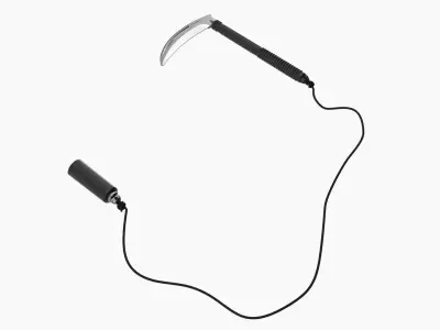 Kusarigama with cord plastic 3D model