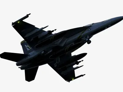 FA-18F Super Hornet Free low-poly 3D model