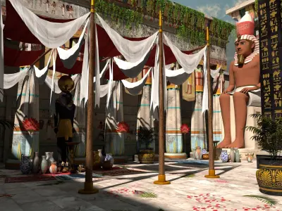 Egyptian Temple 3D model