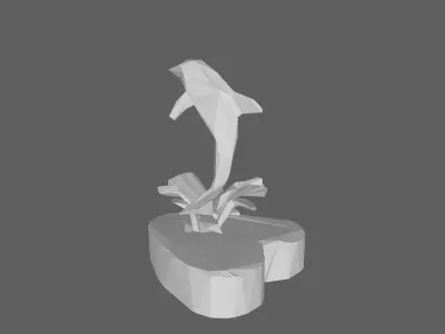 Dolphin Low Poly Low-poly 3D model