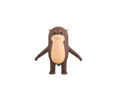 Otter Character 3D model