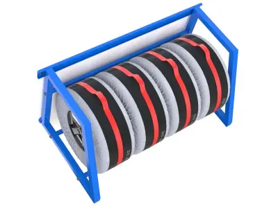 Spare Car Tyre Wheel Storage and Carry Bag Cover 3D model
