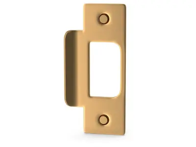 Door Strike Plate Golden V01 3D model