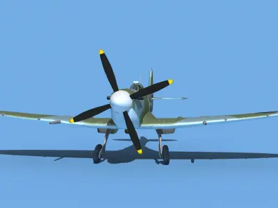 Supermarine Spitfire Mk IXb V07 3D model