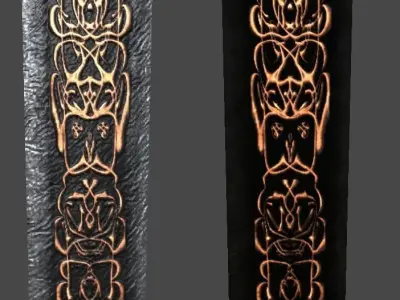 Great Sword1 Low-poly 3D model