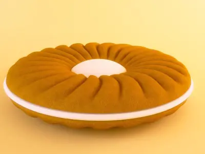 Biscuit donut Free 3D model