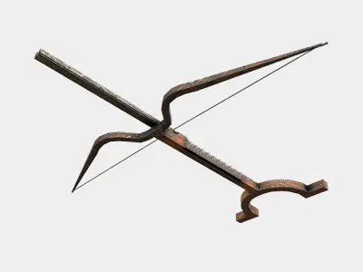 Bellybow - Bow and Arrow Low-poly 3D model