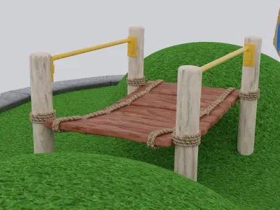 Outdoor Playground 03 Free low-poly 3D model
