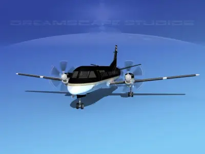 SAAB 2000 Executive Connection 3D model