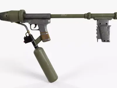 Flamethrower 3D model shop
