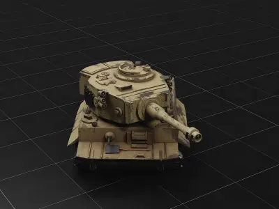 Tiger 1 - German Tank 3D model